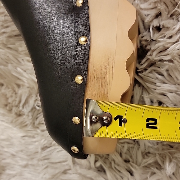 Aerosols | FURY | Black Leather Faux Fur Lined Clogs - Picture 13 of 14